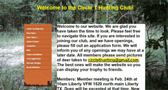 Desktop Screenshot of circlethunting.com